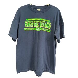 Vintage 90s Notre Dame Fighting Irish Football T-Shirt‎ Alabama Sportswear XL
